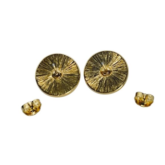 Avon Heather And Mist Pierced Earrings With Surgical Posts (6129) - Picture 4 of 4